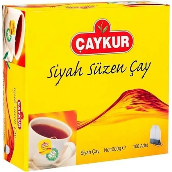 Çaykur Siyah Süzen Poşet Çay 2 gr 100 Adet (Net 200gr) ürün görseli 1