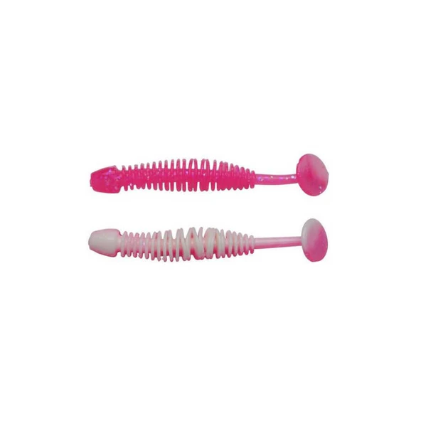 Berkley PowerBait Power Leech Suni Yem  PINK / WHITE 50MM - 12Lİ ürün görseli 1