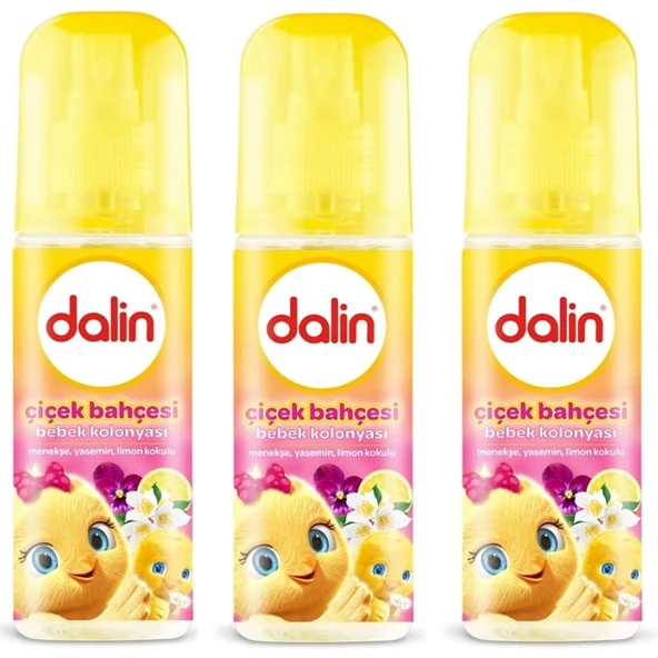 Dalin Çiçek Bahçesi Bebek Kolonyası 150 ml 3 Adet ürün görseli 1