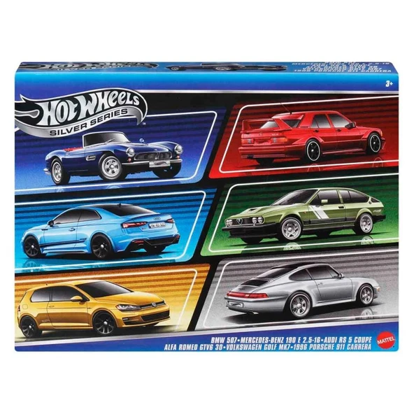 Hot Wheels JBY79 Silver Series Euro Style 6-pack ürün görseli 1