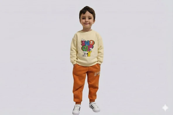 Snoopy Detaylı Çocuk Sweatshirt ürün görseli 1