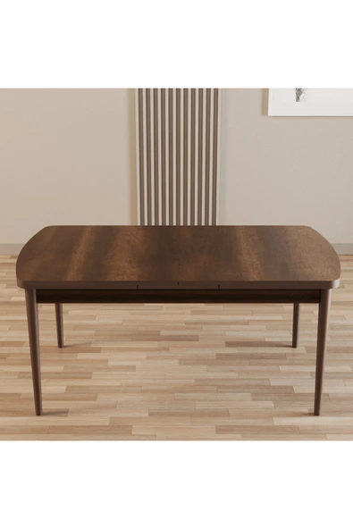 SHOOVVEL Merona Barok 80X132 MDF Ahşap Ayaklı Açılır Mutfak Masası, Yemek Masası, Salon Masası Barok ürün görseli 1