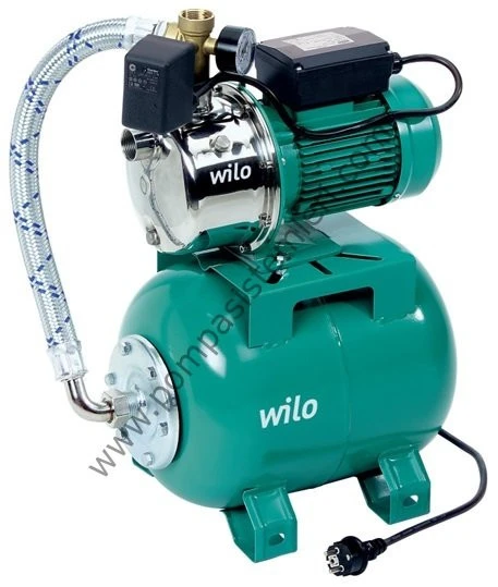 Wilo JET-HWJ Yatay Tanklı Hidrofor    Wilo HWJ 203 EM 0,75/2-M-1-E Tek Kademeli 50 Litre Yatay Tanklı Domestik Hidrofor ürün görseli 1