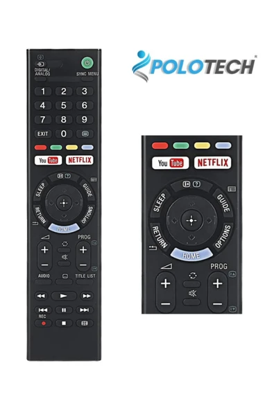 POLOTECH Sony  3d Led Tv Kumandası Netflix + Youtube Tuşlu ürün görseli 1