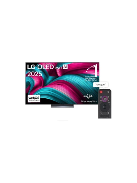LG OLED55C54LA 55'' 139 Ekran Uydu Alıcılı 4K Ultra HD WEBOS OLED EVO TV ürün görseli 1