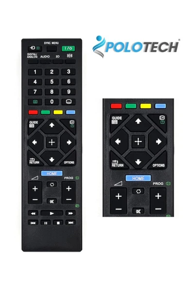 POLOTECH Sony Bravia Rmed054 Led Tv Uzaktan Kumanda ürün görseli 1