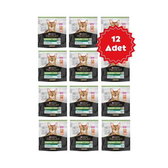 Pro Plan Somonlu Kısırlaştırılmış Kedi Maması 400grX12 Adet ürün görseli 1
