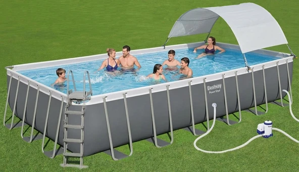 Bestway Gölgelikli Büyük Prefabrik Havuz 732x366x132cm 56474 BW599 ürün görseli 1