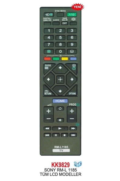 Sony Rm-l1185a Lcd Tv Kumandası ( Rm-ga024) Kk9829-33806 ürün görseli 1