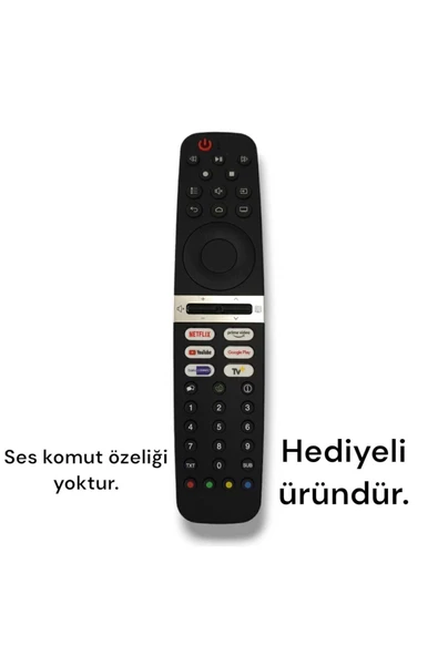 Grundig Arçelik Beko uyumlu android smart tv kumandası uzaktan kumandalar ürün görseli 1