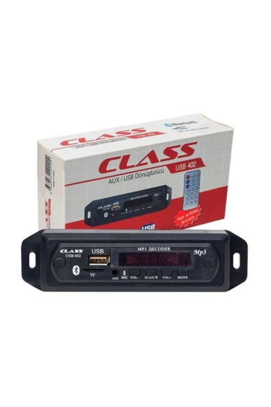 402 Araç Oto Teyp Aux Usb Sd Çevirici Dönüştürücü Ve Bluetoothlu ürün görseli 1