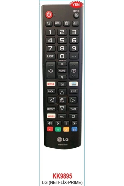 LG Prıme-netflıx-movıes Tuşlu Lcd-led Tv Kumanda (AKB75675311HIK752K531) Kk9895-19477 ürün görseli 1