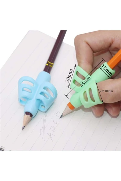 Silka Kalem Tutamağı ( Parmak Kelepçeli Kolay Kalem Tutamağı ) 3 Lü Set ürün görseli 1