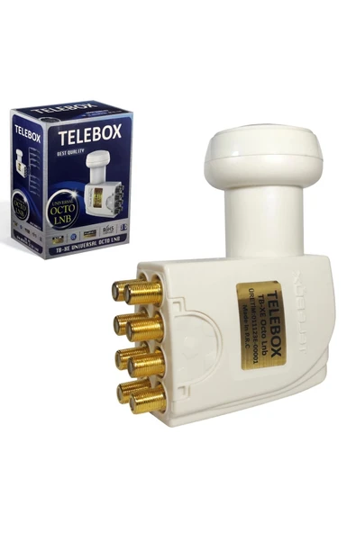 TELEBOX Tb-xe 8li Lnb (OCTO) Gold 0.1db 3d Fhd ürün görseli 1