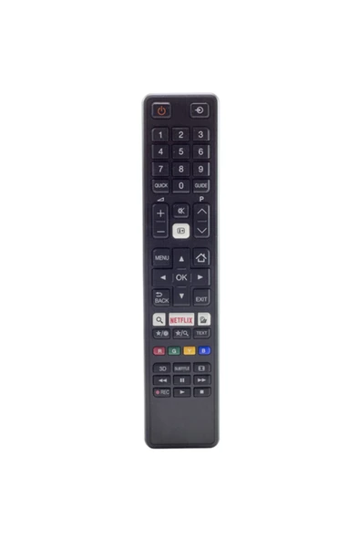 Toshiba Weko Kl Toshıba Ct-8053 Netflıx Tuşlu Siyah Lcd/led Tv Kumanda (ct-8053-h74856008053x) ürün görseli 1