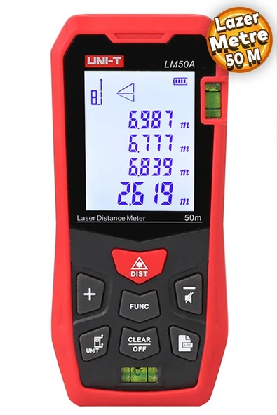 Unit Uni-t Lm50a Lazer Metre 50 M Lazer Mesafe Ölçer ürün görseli 1