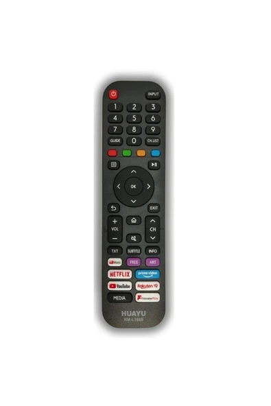 HUAYU Hisense Tv Kumandası Netflıx-prıme Vıdeo- Youtube Tuşlu Uyumlu Lcd-led Tv Kumanda ürün görseli 1