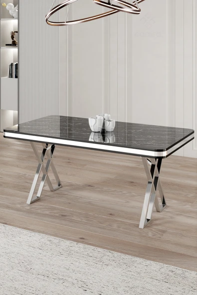 Raja Serisi 80x130 Lak Panel  Sabit Masa Mutfak Masası ürün görseli 1