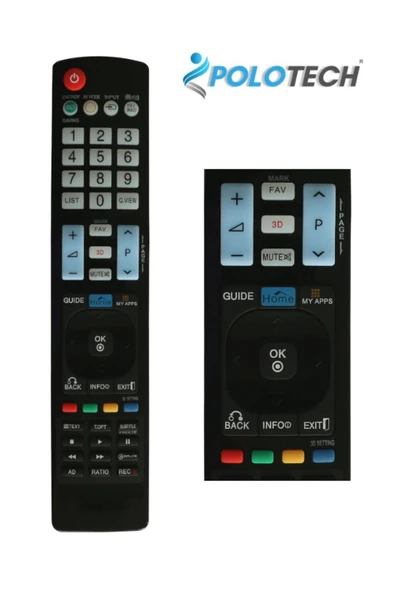 POLOTECH Lg 3d Smart 4k Ultra Hd Myapps - Home Tuşlu Lcd Led Tv Televizyon ürün görseli 1