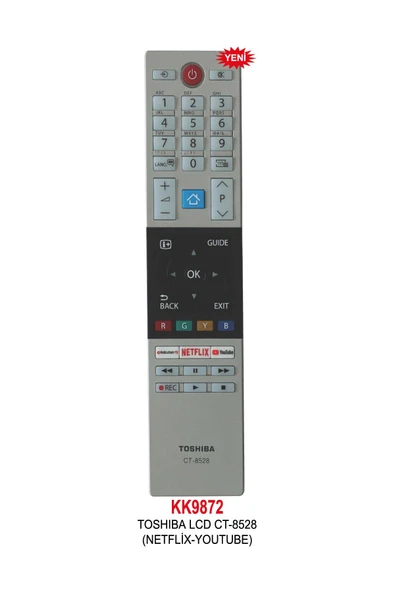Toshiba LCD CT-8528(NETFLİX-YOUTUBE) KUMANDA ürün görseli 1