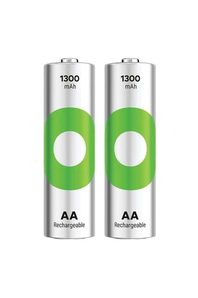 indispensablely Gp Recyko 1300 Mah Ni-Mh 1.2 Volt Aa Kalem Şarjlı Pil 2Li Paket ürün görseli 1