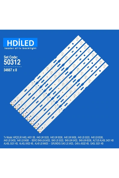 Arçelik A40 Lb 5533, Beko B40 Lb 5533, Led Bar, Zmc60600-aa, Zmc60600-aa Rev.v1 ürün görseli 1