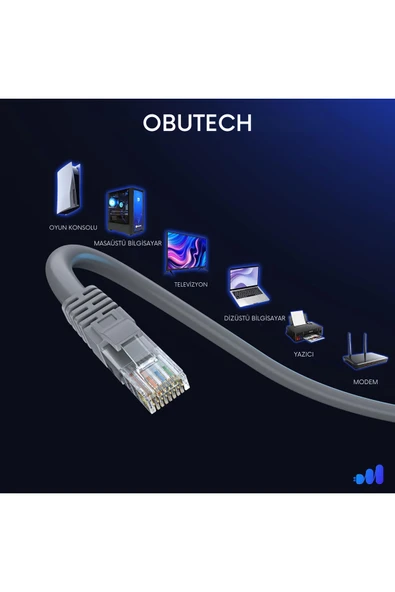 ObuTech 15 Metre Cat6 Ethernet,internet Kablosu - Resim 5