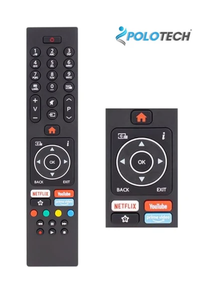 POLOTECH VESTEL Led Tv Kumandası - Netflix, Youtube, Primevideo Tuşlu ürün görseli 1