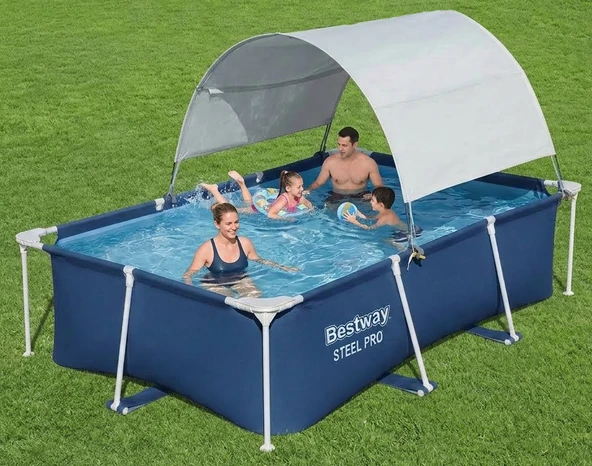 Bestway Gölgelikli Büyük Prefabrik Havuz 300x201x66cm 56404 BW589 ürün görseli 1