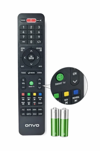ONVO OV65351 Android Smart Led Tv Kumanda ürün görseli 1