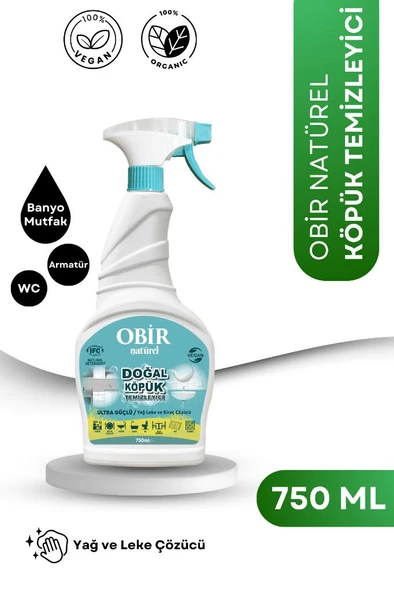 Obir Naturel Köpük Temizleyici - Doğal İçerikli, Çok Amaçlı Temizlik 750 ML ürün görseli 1