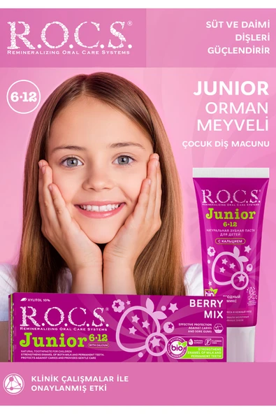 R.O.C.S. Rocs Junior 6-12 Orman Meyveli Özlü Diş Macunu 74 gr ürün görseli 1
