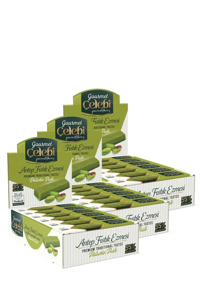Gourmet Çelebi Sargılı Antep Fıstık Ezmesi 3 Kutu - 30 Gr x 36 Adet ürün görseli 1