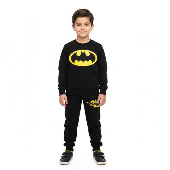 Batman Detaylı Çocuk Eşofman Takımı ürün görseli 1