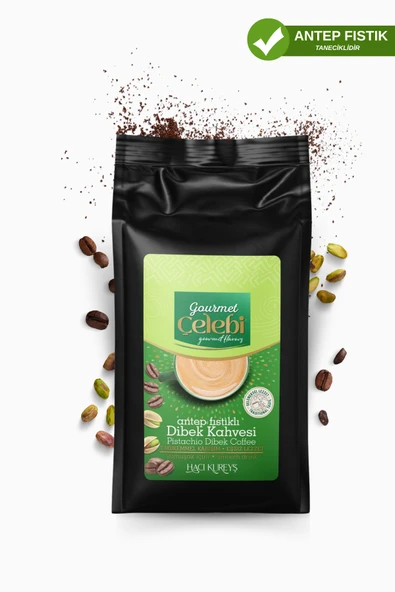 Gourmet Çelebi Antep fıstıklı dibek kahvesi 1000gr 1 Kg ürün görseli 1