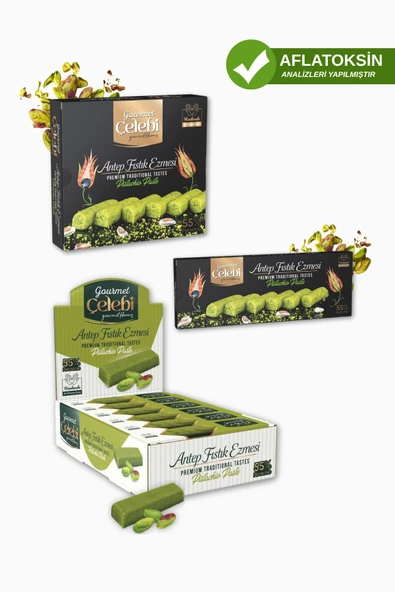 Gourmet Çelebi Antep Fıstık Ezmesi 500gr-200gr-30gr. ürün görseli 1