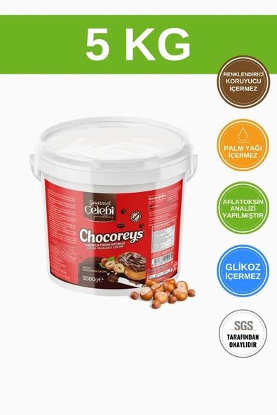 Gourmet Çelebi Kakaolu Fındık Kreması 5 kg ürün görseli 1