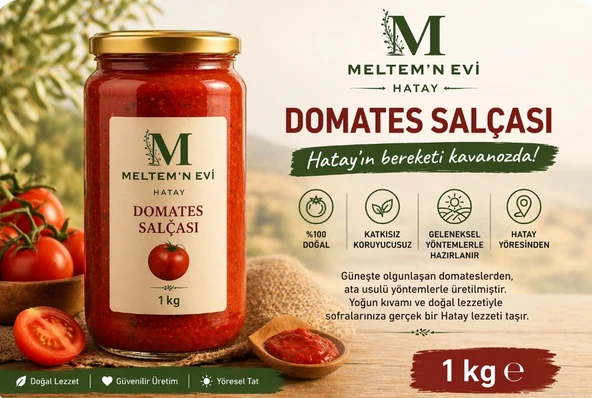 Hatay Domates Salçası - 1000g - Resim 2