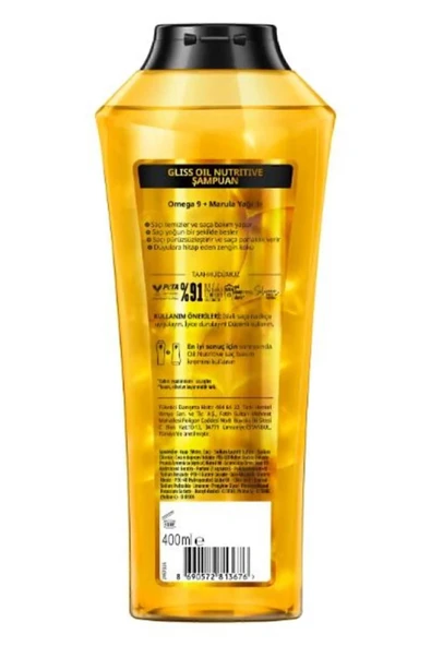 GLİSS Oil Nutritive Şampuan 400ml x 2'li Set - Resim 2