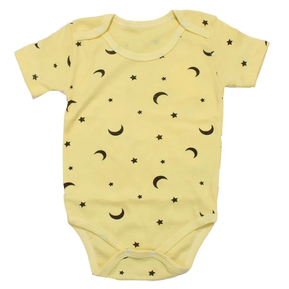 Kız Bebek Ekru Mor Kalp Baskılı Askılı Çıtçıtlı Body Zıbın ürün görseli 1