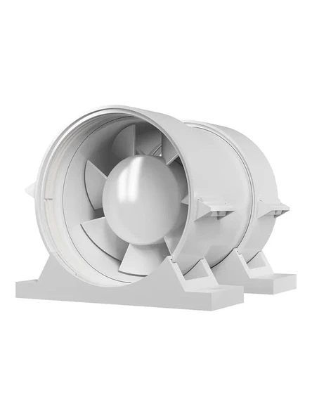 Ayas 125 mm (12,5 cm) Plastik Kanal Tipi Fan (PRO BEYAZ 5) ürün görseli 1
