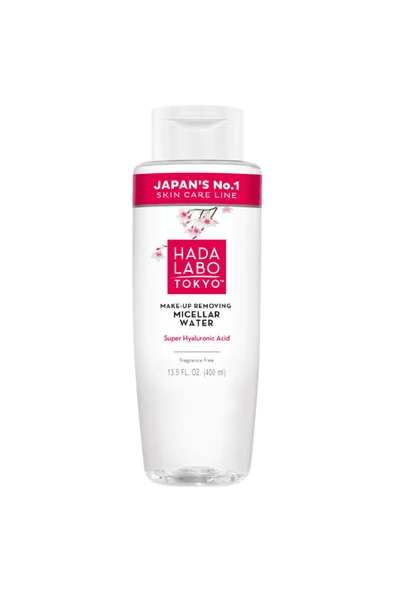 HADA LABO TOKYO Micellar Water Hyaluronik Asit İçeren Yüz Göz Dudak Makyaj Temizleme Suyu 400 ml ürün görseli 1