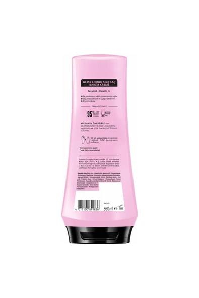 GLİSS Liquid Silk Saç Bakım Kremi 360 ml - Resim 2