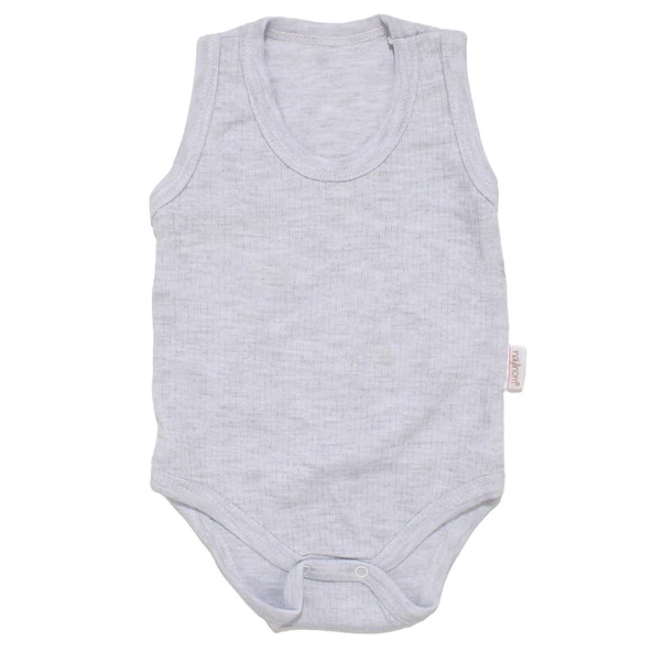 Unisex Gri Raporlu Askılı Zıbın ürün görseli 1