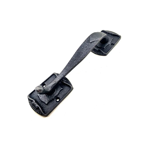 Antika Tarz Dekoratif Pirinç Ayak Tip Büyük Kapı Çekme Kolu - 220x50mm, Oksit ürün görseli 1