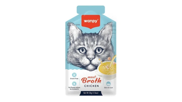 Wanpy Kediler İçin Tavuk Eti Çorbası 50 g ürün görseli 1