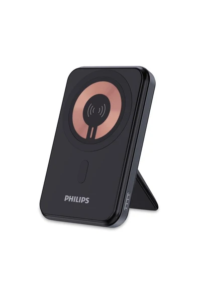 Philips DLP2551Q/00 5.000 Mah 20W Magsafe Wireless Standlı Powerbank 1xusb-C, Siyah ürün görseli 1