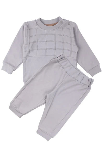 Erkek Bebek Gri Clothing Armalı 2'li Takım ürün görseli 1