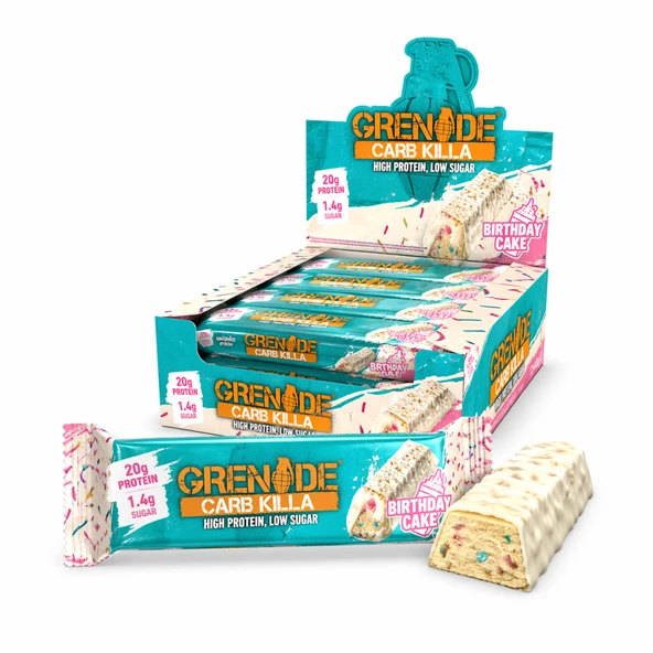 Grenade Protein Bar 60 Gr X 12 Adet - Birthday Cake ürün görseli 1