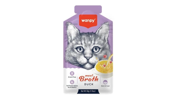 Wanpy Kediler İçin Ördek Eti Çorbası 50 g ürün görseli 1